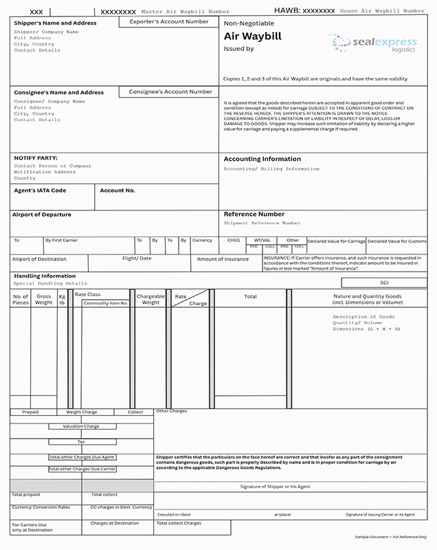 AIRWAY BILL - SEAL